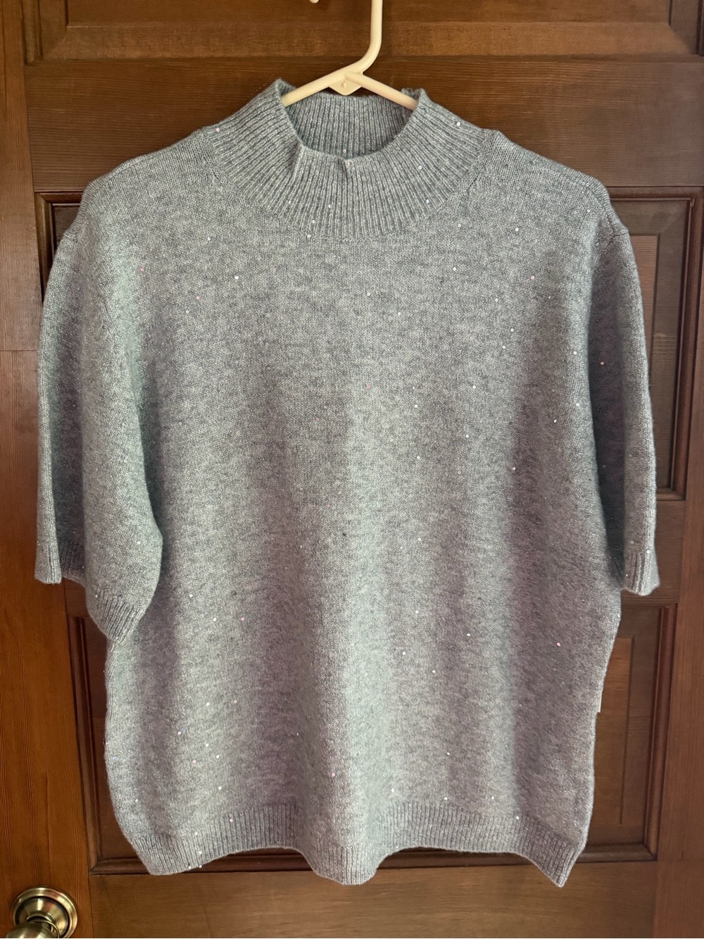 Abercrombie & Fitch Mockneck Short Sleeve Sweater